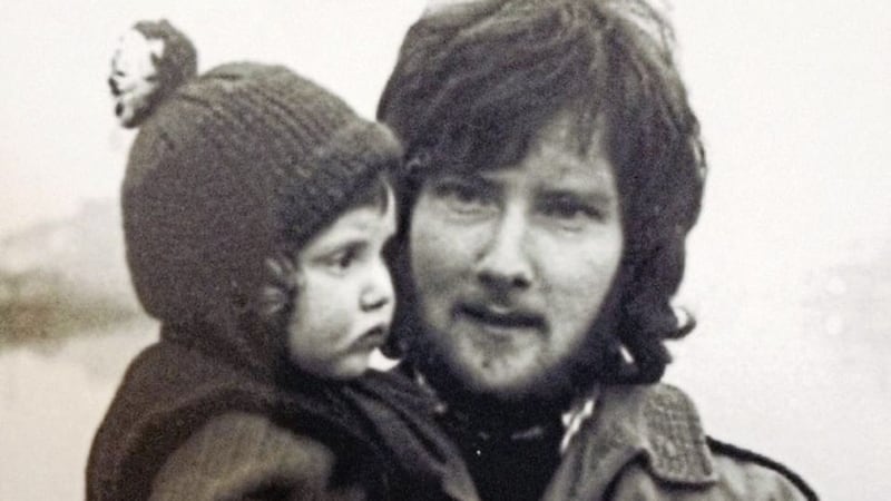 Gerry Rafferty with his daughter Martha as a child; she has compiled the singer-songwriter&#39;s newly released posthumous album, Rest In Blue 