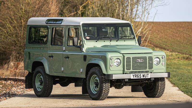 The Defender is currently owned by Rowan Atkinson. (Iconic Auctioneers)