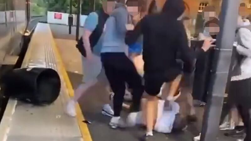 Footage of the assault was shared online