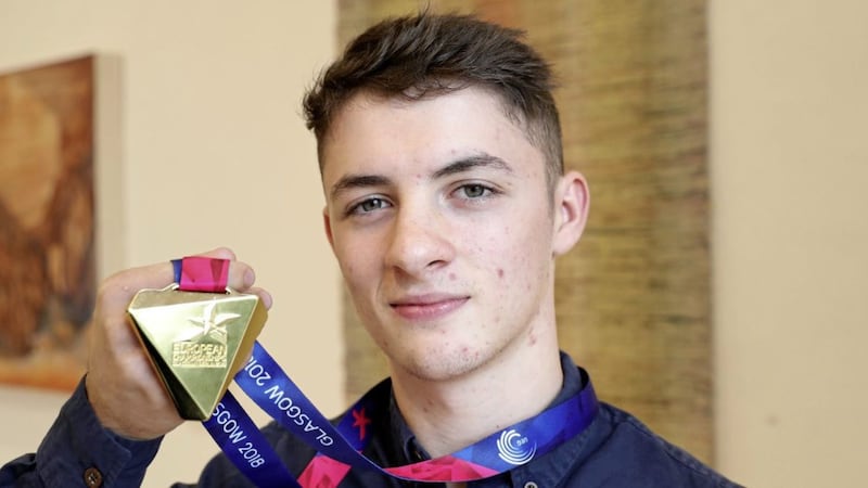 Co Down gymnast Rhys McClenaghan made history as the first Irish gymnast to medal at the World Championships 