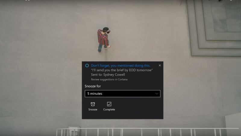 Microsoft's Cortana will make you keep your promises by scanning your email