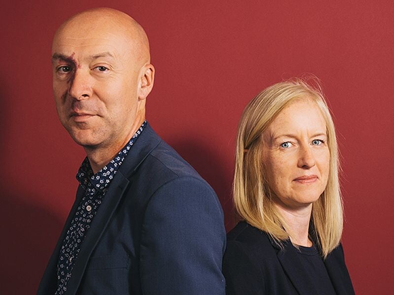 Ambrose Parry, AKA Chris Brookmyre and his wife Dr Marisa Haetzman