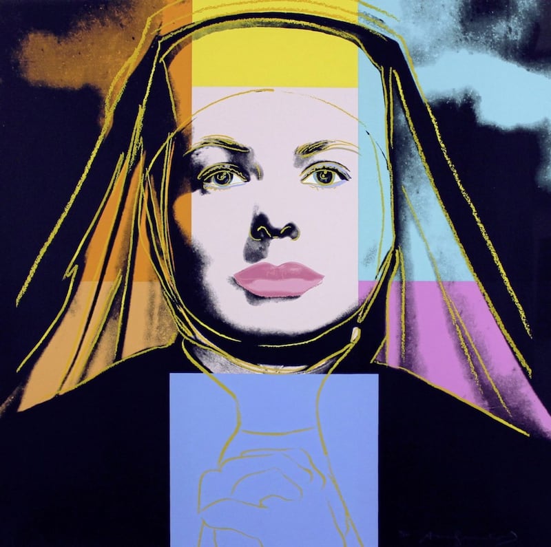 Andy Warhol&rsquo;s signed screenprint, Ingrid Bergman The Nun, can be bought for &pound;40,000 