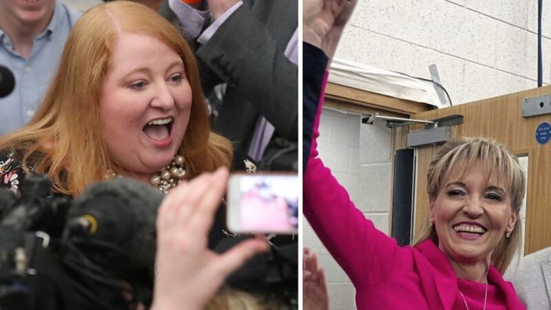 Alliance Party's Naomi Long and Sinn F&eacute;in's Martina Anderson have been elected as two of the north's MEPs with the pro-Brexit DUP's Diane Dodds winning the third seat&nbsp;