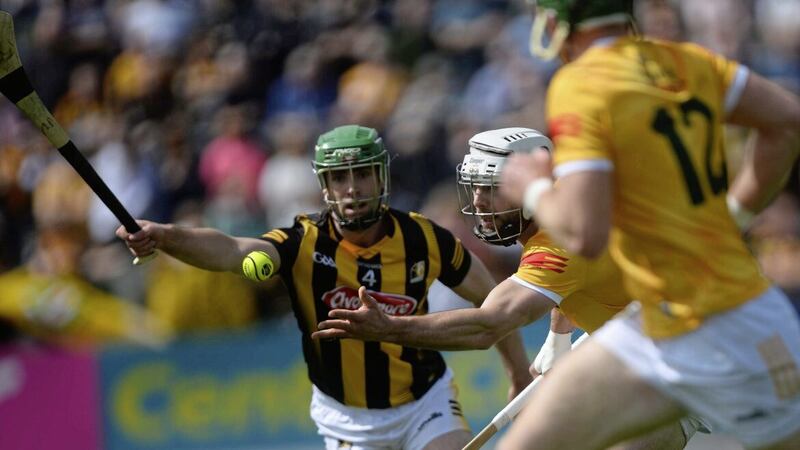 The handpass rule in hurling has come under serious scrutiny Picture: Mark Marlow. 