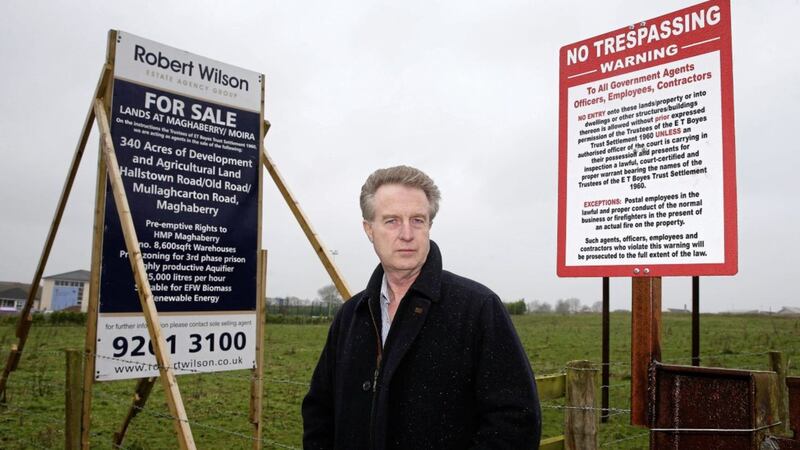 Stephen Boyes has put the land on which Maghaberry Prison sits up for sale. Picture by Mal McCann. 