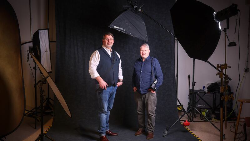 Photographers Gary McNally and John Hanvey set up their studio in 2 Royal Avenue to document the people of Belfast as part of the Wallflower photographic project. PICTURE: MAL MCCANN