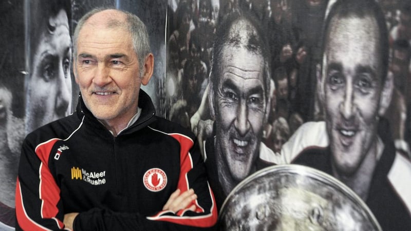 The Sam Maguire Cup always loomed large in Mickey Harte's reign as Tyrone senior football manager.<br /> Pic: Declan Roughan