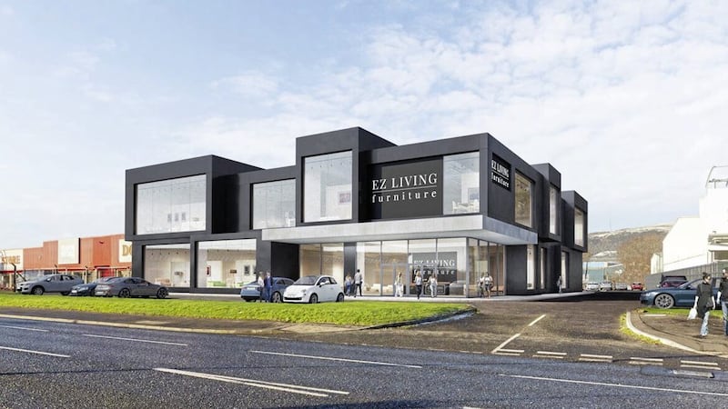 CGI of EZ Living Furniture&#39;s new &pound;5m flagship store in Belfast. 