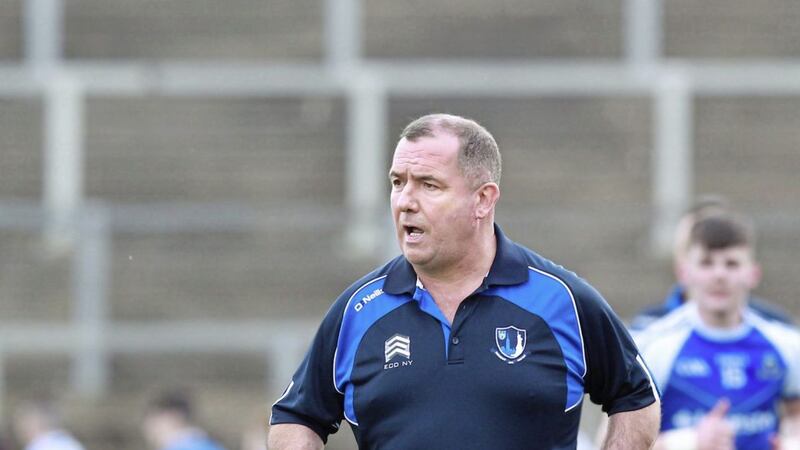 Monaghan manager Seamus McEnaney during the Ulster Minor Football Championship preliminary round against Derry at Celtic Park. Picture Margaret McLaughlin. 
