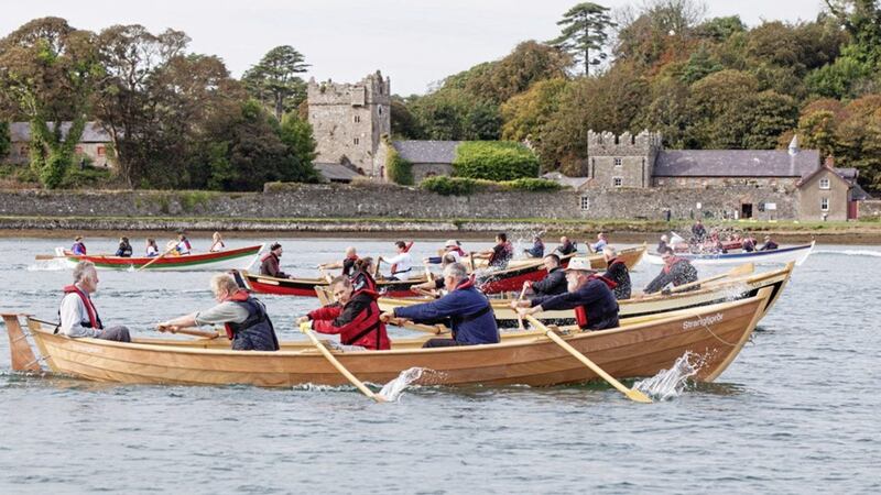 Skiffs at Castle Ward, Strangford Lough &ndash; the annual Skiffie Festival takes place this weekend 