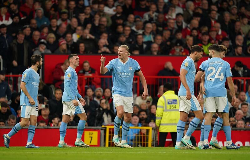 Manchester City ran out 3-0 victors at Old Trafford on Sunday