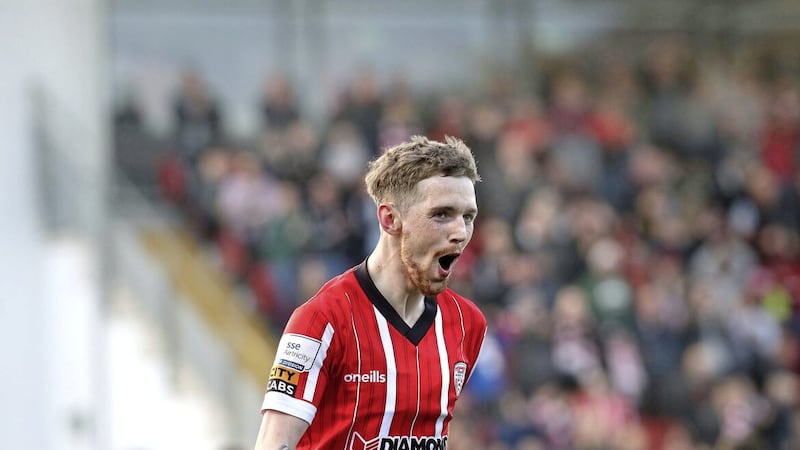 Jamie McGonigle was Derry City&#39;s match-winner at the Tallaght Stadium Picture by Margaret McLaughlin 