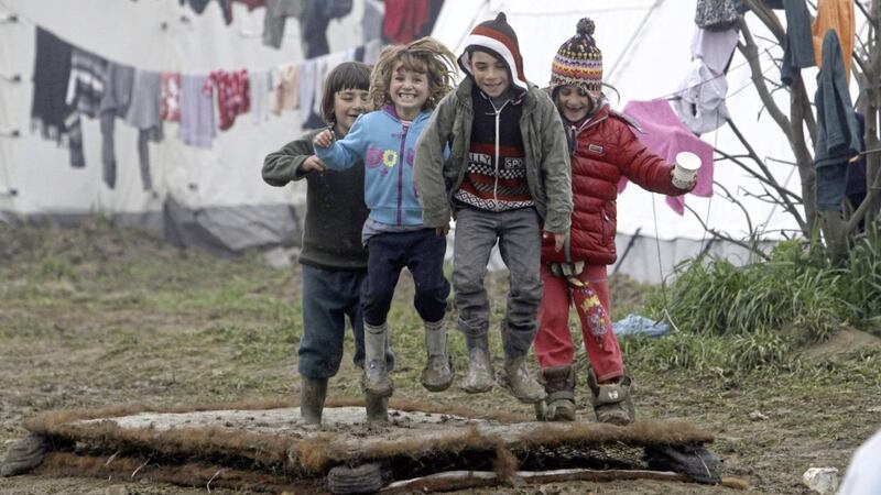 The government last week unexpectedly announced that just 350 children will be given a home in the UK. Picture by Boris Grdanoski, Associated Press 