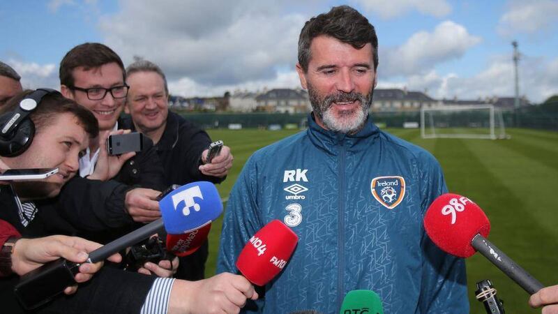 Ireland assistant manager Roy Keane refused to be drawn on the payment scandal engulfing the FAI and Fifa during a press conference at Malahide on Friday Picture: PA 