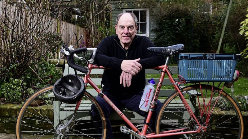 Alun Armstrong with the bicycle he used when playing ex-detective Brian Lane in TV&#39;s New Tricks series 