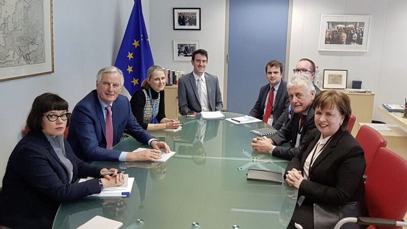 EU chief negotiator Michel Barnier meets Diane Dodds and Jim Nicholson in Brussels   