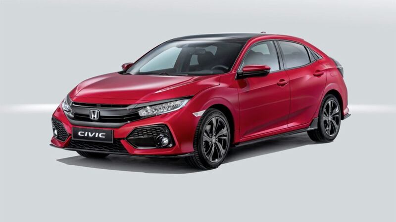Honda says prices of its new Civic hatchback will start at &pound;18,235 