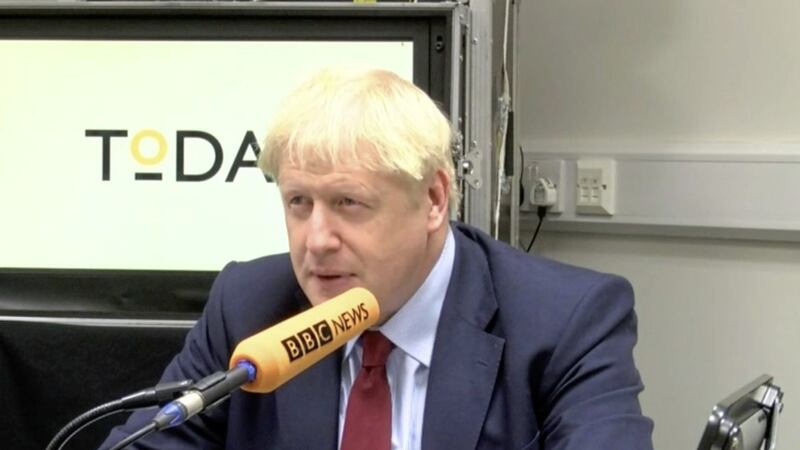 Boris Johnson said Brexit meant there will need to be customs checks on the island of Ireland 