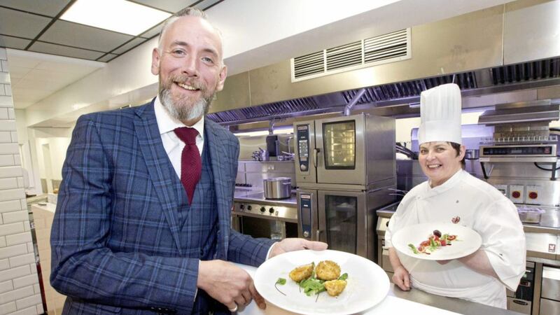 Michael Weston, general manager of the Slieve Donard Resort and Spa is joined by executive head chef, Hazel Magill, to unveil the results of a &pound;1.1m investment from Hastings Hotels. 