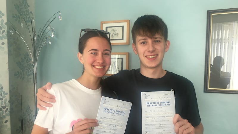 Alfie and Emma Willis, 18, from Scarborough, could not believe their tests were scheduled for the same day.