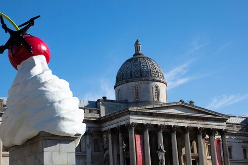 Fourth Plinth whipped cream and fly sculpture unveiled