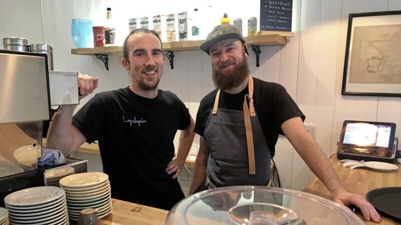 The Lynchpin team of Joe McGowan, pictured left, and chef Ethan Jerrome 