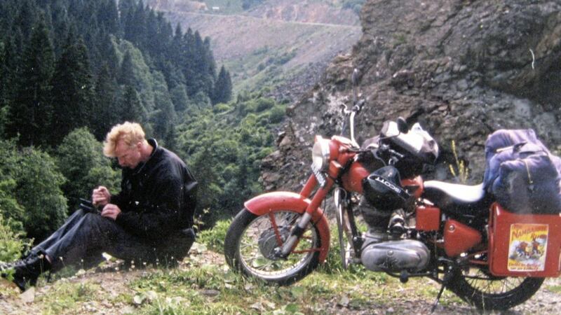 Belfast writer, biker and flyer Geoff Hill on his travels in the Anatolian Mountains, Turkey 
