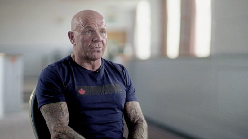 Johnny Adair is interviewed for this week&#39;s episode of Spotlight on The Troubles: A Secret History. Picture by BBC 