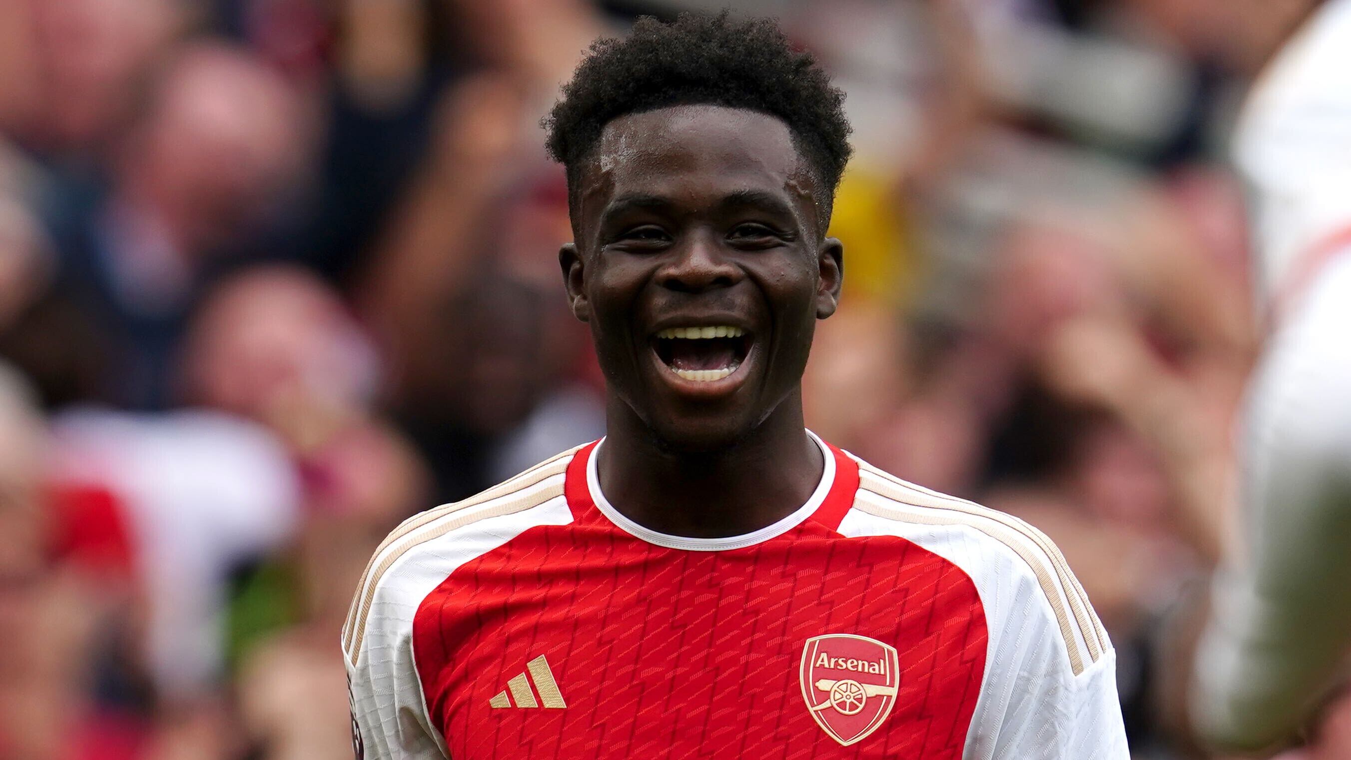 Arsenal’s Bukayo Saka has started all-but one Premier League game this season (Nick Potts/PA)