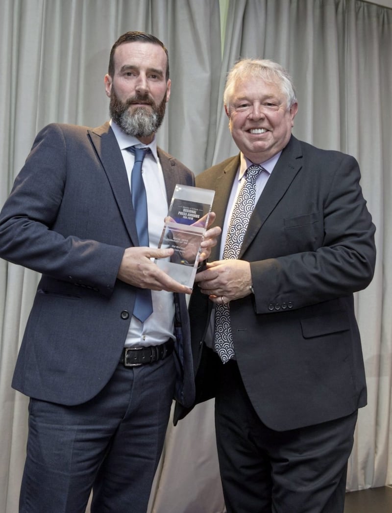 Mal McCann pictured with LBC radio presenter Nick Ferrari 