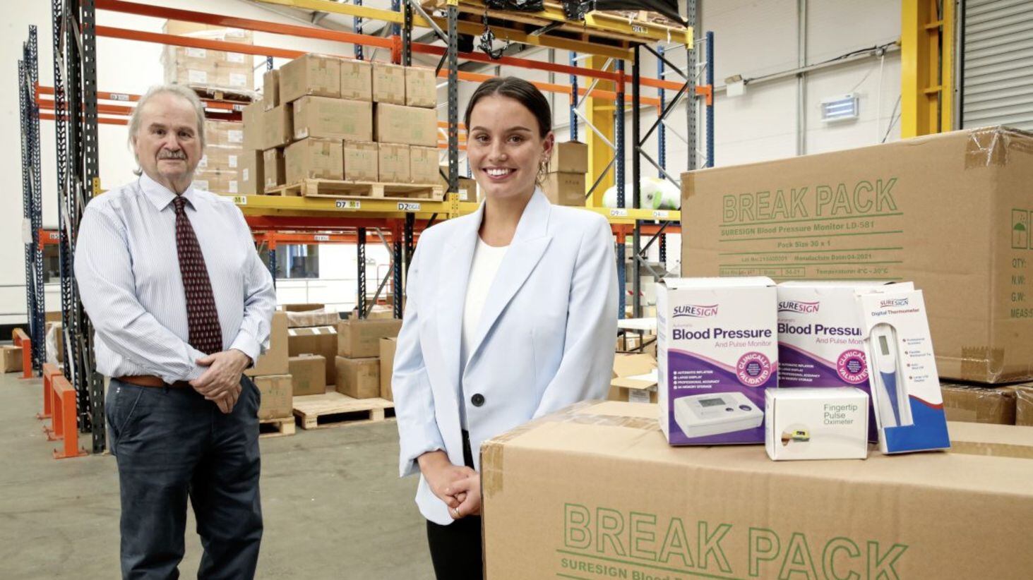 CIGA Healthcare chief Irwin Armstrong with the firm's head of international markets, Ellen Erskine.