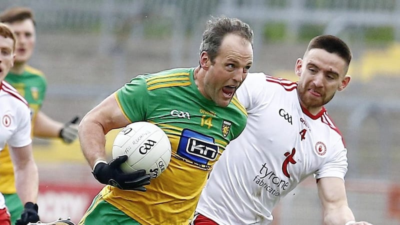 Michael Murphy&#39;s hamstring injury could rule him out of the remainder of Donegal&#39;s Allianz Football League campaign and former All-Ireland winner Sylvester Maguire believes it&#39;s time for other leaders to emerge from the Tir Chonaill ranks Pic Philip Walsh. 