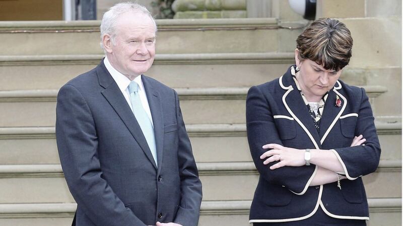 Deputy First minister Martin McGuinness did not say that he had discussed the potential for EU special status for the north with First Minister Arlene Foster. Picture by Hugh Russell 