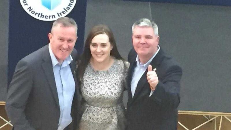 The successful Sinn F&eacute;in trio of Conor Murphy, Megan Fearon and Cathal Boylan 