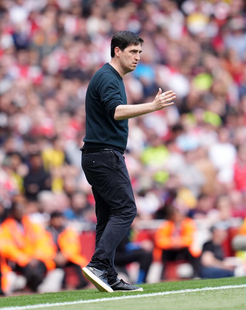 There was frustration in north London for Andoni Iraola