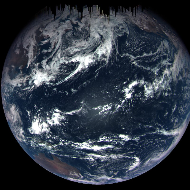 The Earth as taken by Nasa's OSIRIS-REx spacecraft (Nasa's Goddard Space Flight Center/University of Arizona)