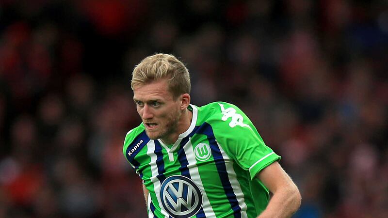 Andre Schurrle scored the only goal for Wolfsburg in Tuesday's Champions League win over Gent &nbsp;