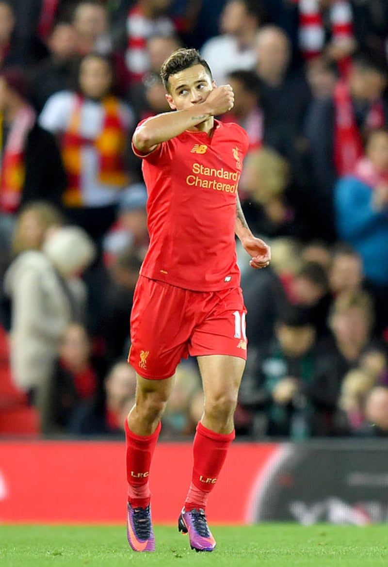 Liverpool's Philippe Coutinho may get a run out against Southampton &nbsp;