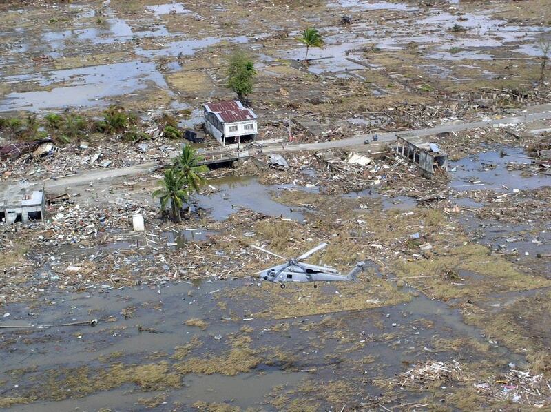 Tsunami damage Sumatra