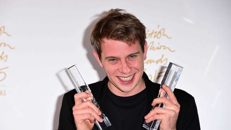 JW Anderson wins the Womenswear Designer and the Menswear Designer Award at the London Coliseum, St Martin's Lane, in London. Picture by Ian West, PA Wire