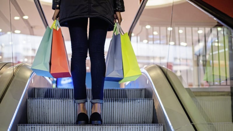 Footfall activity at the north's retail hubs slipped last month, new data shows.