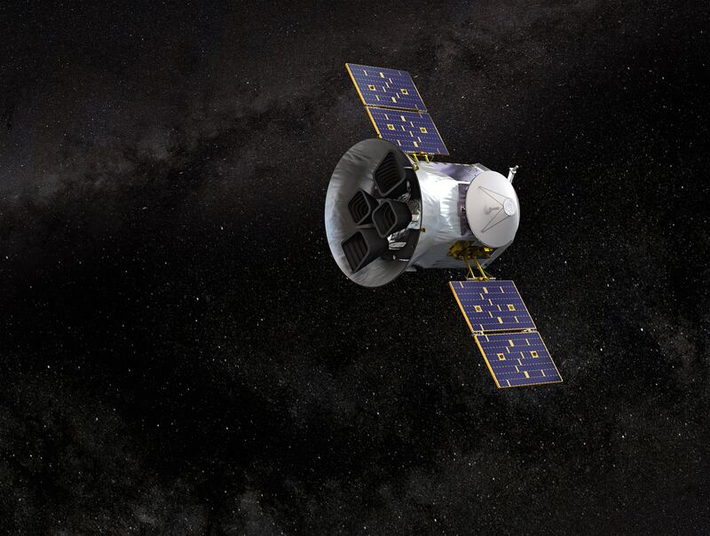 An artist's impression of Nasa's planet-hunting spacecraft Tess.