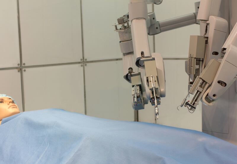 Robotic surgery.