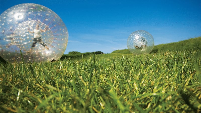 &nbsp;People in support bubbles should get to go zorbing