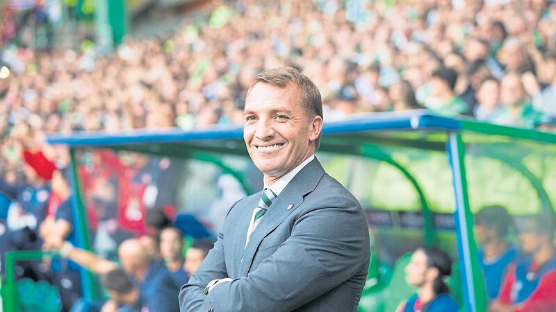 Celtic manager Brendan Rodgers is looking forward to his Old Firm derby &nbsp;