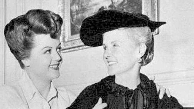 Angela Lansbury pictured with her Belfast-born mother and actress Moyna MacGill 