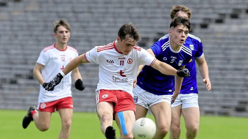 Tyrone&#39;s Darragh Canavan in action during the GAA Football All-Ireland Under 20&#39;s Ulster Championship Semi Final against Cavan in St. Tiernach&#39;s Park, Clones. Tyrone went on to win by four points. Picture by Philip Walsh. 