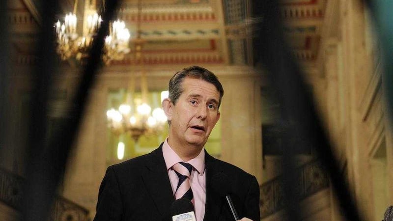 Former health minister Edwin Poots at Stormont 