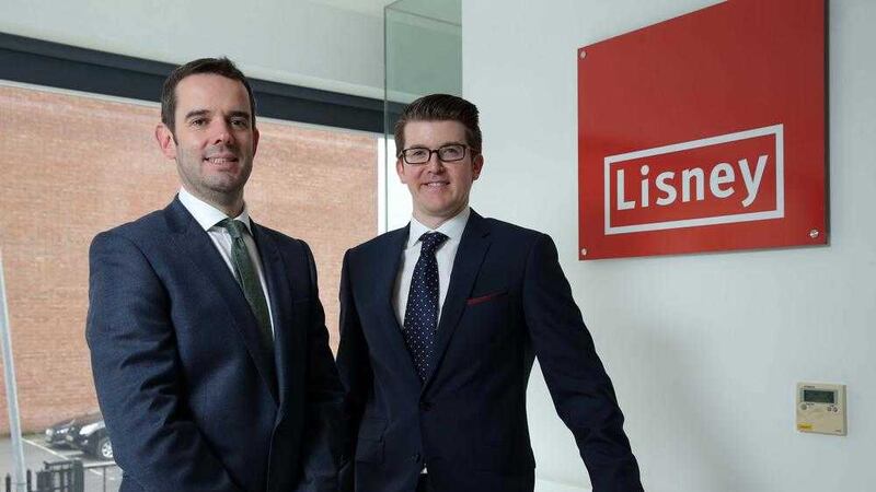 Stephen Chambers (right) with Lisney&rsquo;s investment director Nicky Finnieston 